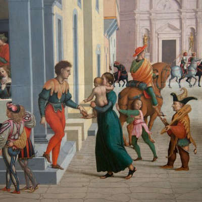 Giuliano Bugiardini (Florence v. 1475 - v. 1554) Représentation de la vie du  jeune Tobias