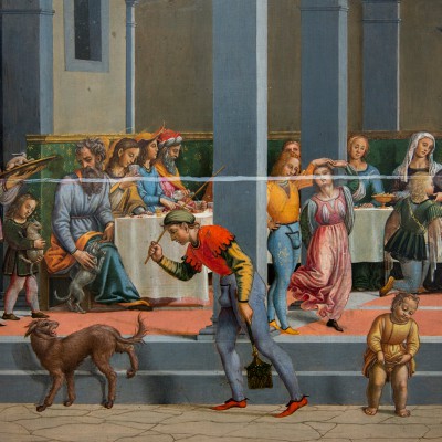 Giuliano Bugiardini (Florence v. 1475 - v. 1554) Représentation de la vie du  jeune Tobias