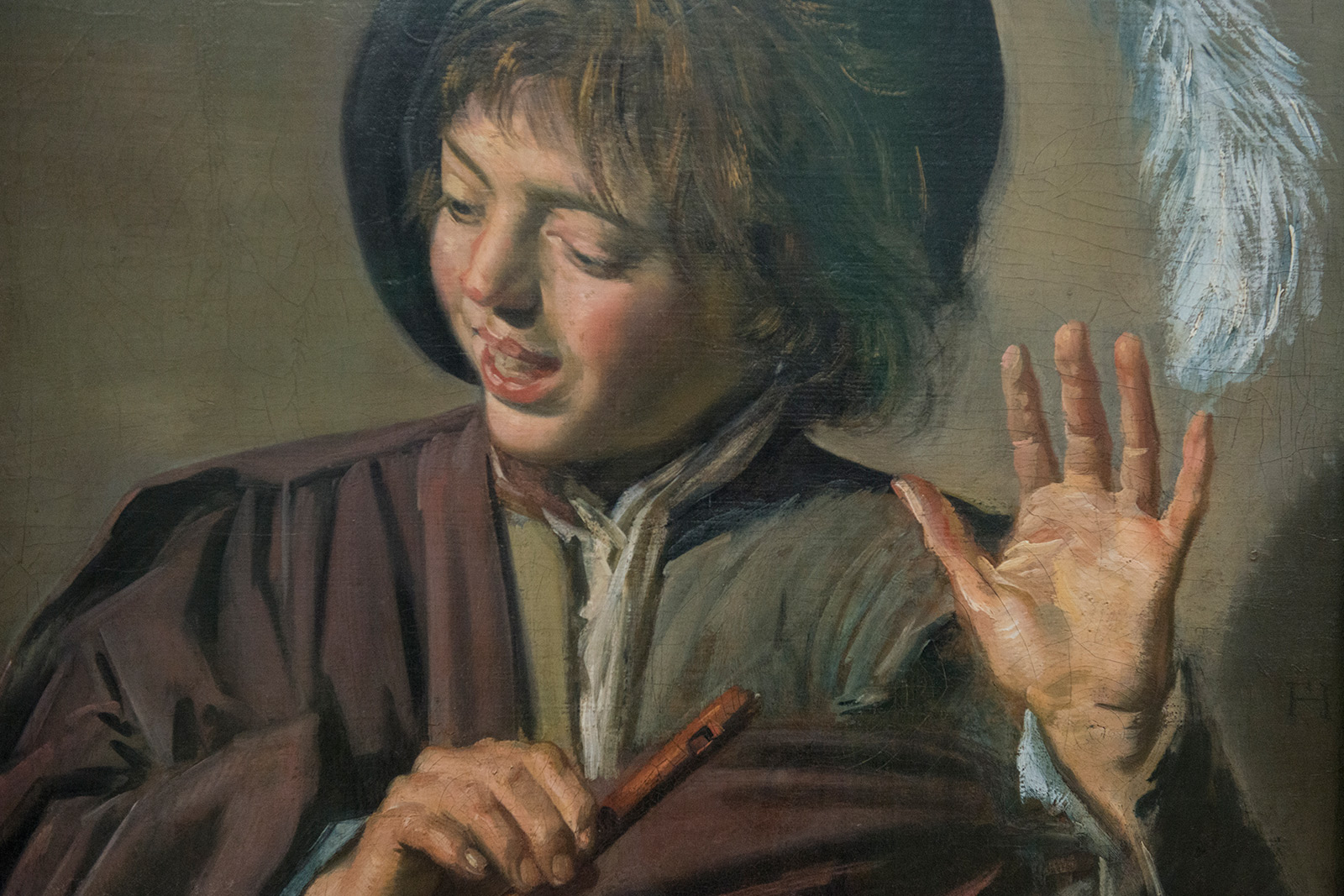 Frans Hals (1581:1585-1666) - Jeune chanteur à la flûte vers 1623-1625