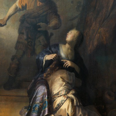 Samson et Dalila (1628 ?) - Rembrandt (1606-1669) Gemäldegalerie Berlin Bois de chêne, 61,4 x 50 cm - Acquis en 1906