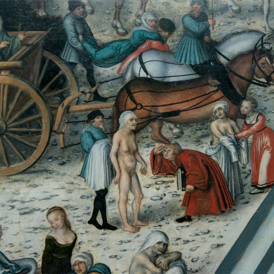 Lucas Cranach l'Ancien (1472-1553) - La Fontaine de Jouvence, 1546 - Bois de tilleul 122,5 x 186,5 cm