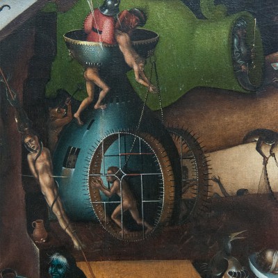 Lucas Cranach l'Ancien  (1472-1553) le tryptique du "Jugement dernier"  d'après une oeuvre de J. Bosch, peint vers 1508-1525.
