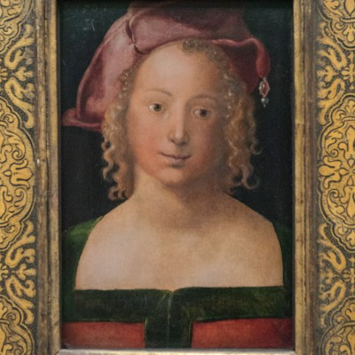 Albrecht Dürer (1471-1528) -Portrait d'une jeune fille à la barette rouge, 1507 -Gemäldegalerie Berlin