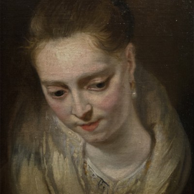 Atelier de Pierre Paul Rubens (Siegen, 1577 - Anvers, 1640) Portrait de femme vers 1630 Huile sur toile
