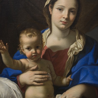 Vierge à l'Enfant - Nicolas Mignard (Troyes, 1606 - Paris. 1668).  Vers 1650 Huile sur toile - Musée des Beaux Arts de Marseille