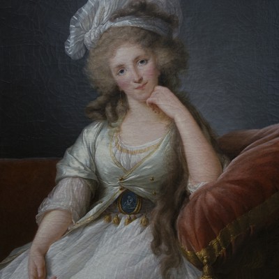 Élizabeth Vigée-Lebrun (Paris, 1755-Paris, 1842) Portrait de la Duchesse d'Orléans vers 1789 huile sur toile