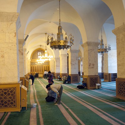 La mosquée Ommeyyade d’Alep : salle de prières