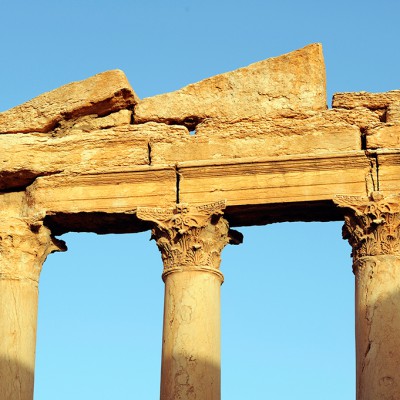 Palmyre : La grande colonnade 