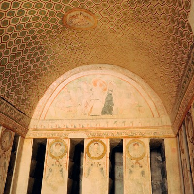 Les peintures du tombeau dses trois frères découvert en 1895 à Palmyre - Syrie 
