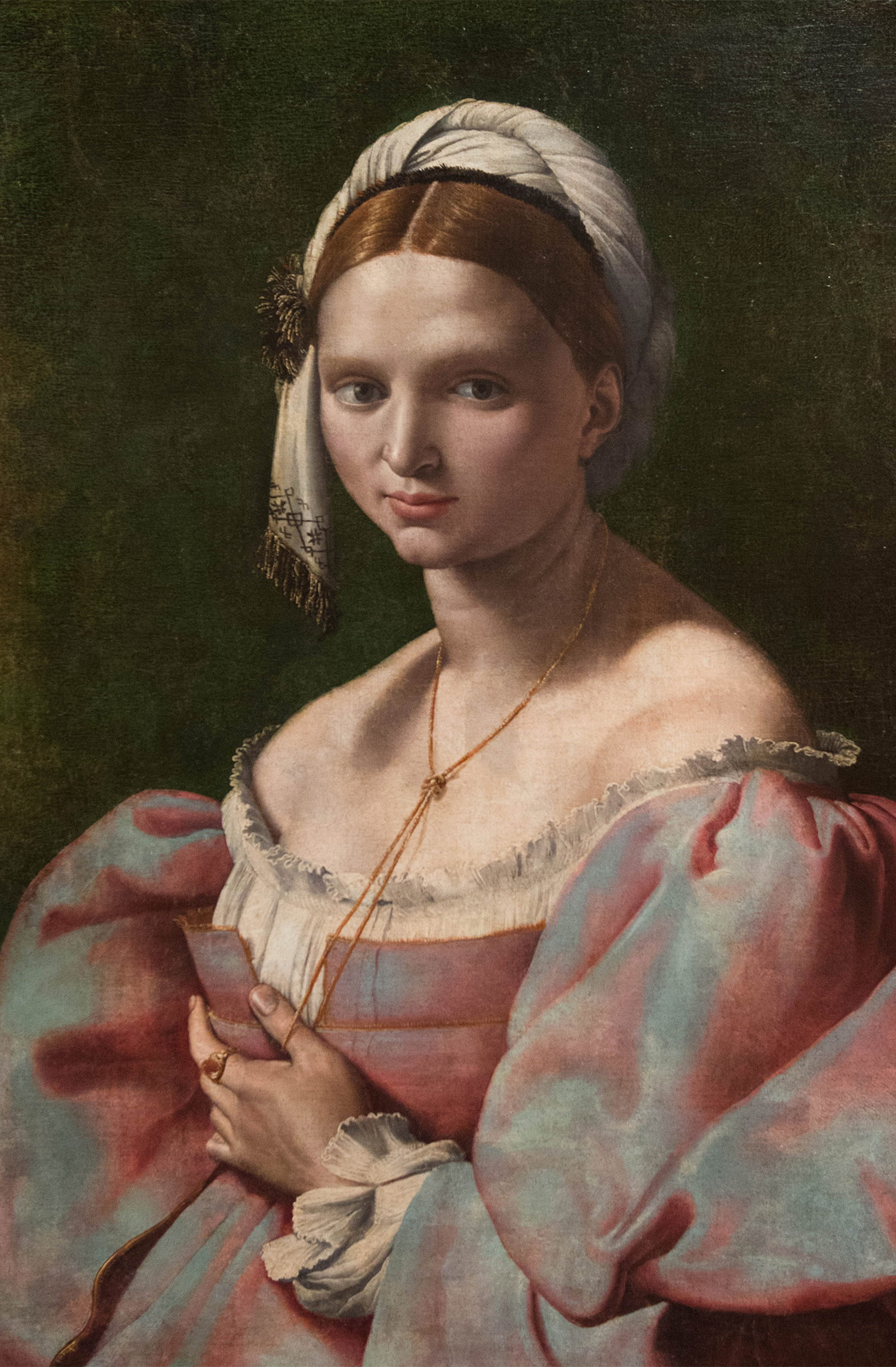 Portrait de jeune femme - Giuliano Bugiardini (1475-1554) Florence 1516-25 - huile sur toile - Musée Calouste Gulbenkian - Lisbonne