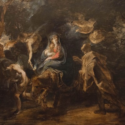 Fuite en Egypte - Peter Paul Rubens (1577-1640) Flandre 1630-1632 - huile sur bois - Musée Calouste Gulbenkian - Lisbonne