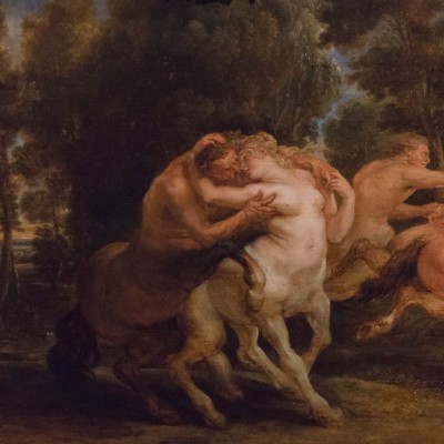Les amours des centaures - Peter Paul Rubens (1577-1640) Flandre 1635 - huile sur bois - Musée Calouste Gulbenkian - Lisbonne