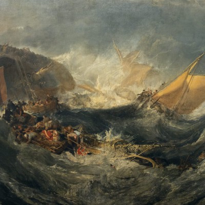 Naufrage d'un cargo - Joseph Mallord William Turner (1775-1851) Angleterre v. 1810 Huile sur toile - Musée Calouste Gulbenkian - Lisbonne