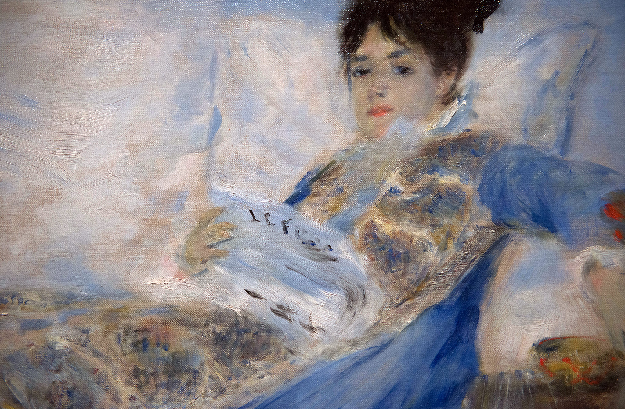 Portrait  de Madame Claude Monet - Pierre-Auguste Renoir (1841-1919) France V. 1872-1874 huile sur toile. Musée Calouste Gulbenkian - Lisbonne