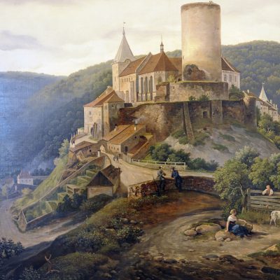 Antonín Mánes 1784/1843 château royal de Křivoklát 1842 