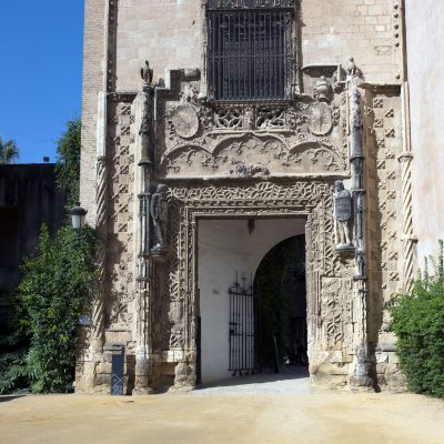 La porte de Mar chena du XVe siècle. Alcazar royal de Séville - Elle appartenait au Palais des Ducs d'Arcos de Séville.
