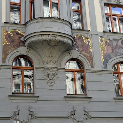 Quartier Josefov, on trouve de beaux immeubles de style Séscession, construits dans les années 1890.