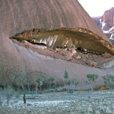 Aspect de la roche d'Uluru.