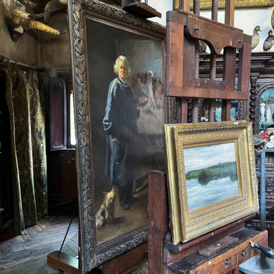 Atelier de Rosa Bonheur avec le portrait réalisé par Anne Klumpke